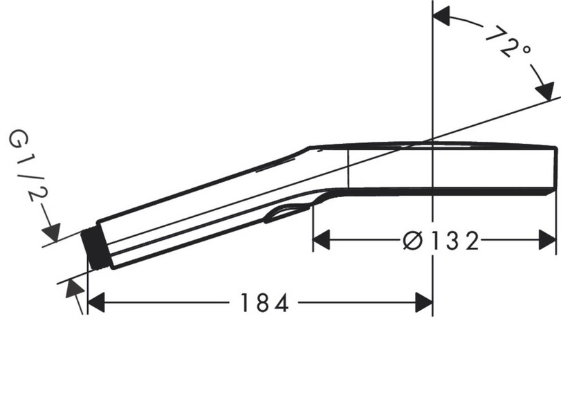 Ручний душ HANSGROHE RAINFINITY 26865340, чорний матовий хром 800004451 фото