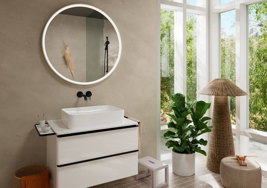 Змішувач для раковини прихованого монтажу HANSGROHE TECTURIS S 73351670, чорний матовий 93779 фото