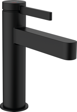 Смеситель для раковины со сливным гарнитуром HANSGROHE FINORIS 76024670, черный матовый 800004152 фото