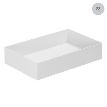 Умивальник накладний 61 см AZZURRA ELEGANCE SQUARED ELLA060380Q0SS, сірий 102373 фото
