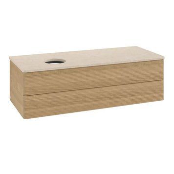 Тумба под умывальник VILLEROY & BOCH ANTAO L22113HN, 120x50x36 см, с подсветкой, 2 ящика, дуб 800005701 фото