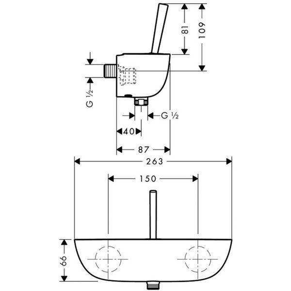 Змішувач для душу HANSGROHE PURAVIDA 15672400 13044 фото