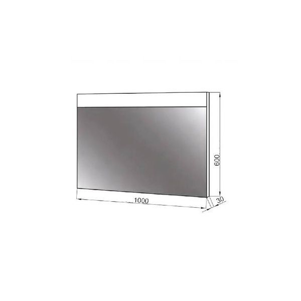 Дзеркало для ванної ЮВВИС Валенсія Z-100 LED, Z-100 LED, хром 80000001892 фото