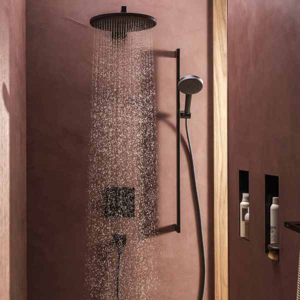 Лейка верхнього душу HANSGROHE RAINDANCE ALIVE 24520670, чорний матовий 100405 фото