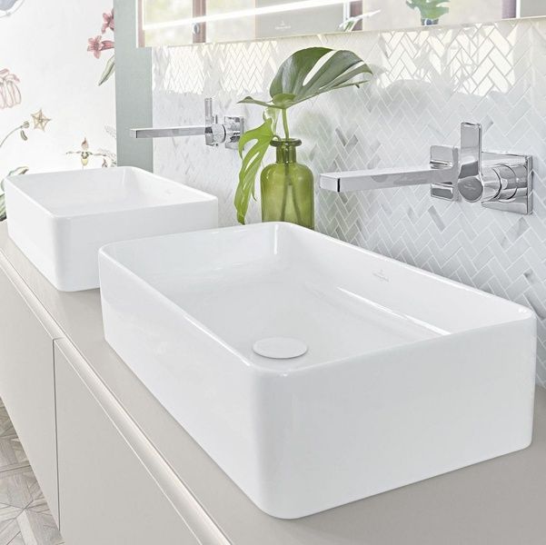 Умывальник на столешницу VILLEROY & BOCH COLLARO 4A2056R1, 56x36 CeramicPlus, белый 85932 фото