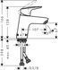 Змішувач для раковини HANSGROHE LOGIS 71073000 55689 фото 2