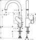 Смеситель для умывальника HANSGROHE VERNIS BLEND 71554000 81608 фото 2