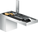 Смеситель для раковины AXOR MYEDITION 47012000, однорычажный, 70, с донным клапаном Push-Open, без панели 68829 фото 1