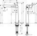 Смеситель для раковины с высоким изливом и донным клапаном HANSGROHE TALIS S 72115000 52702 фото 2