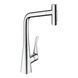 Змішувач кухонний з висувним виливом HANSGROHE METRIS SELECT M71 73820000 800004202 фото 1