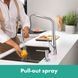 Змішувач кухонний з висувним виливом HANSGROHE METRIS SELECT M71 73820000 800004202 фото 2