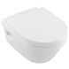 Унітаз підвісний VILLEROY & BOCH ARCHITECTURA 4687HR01, Directflush із кришкою Soft Closing, укорочений, білий 53311 фото 1