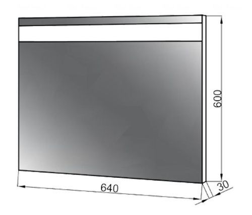Дзеркало для ванної ЮВВИС Валенсія Z-64 LED, Z-64 LED, хром 80000001893 фото