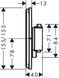 Термостат для душу HANSGROHE SHOWERSELECT COMFORT E 15572700, білий матовий 800004503 фото 2