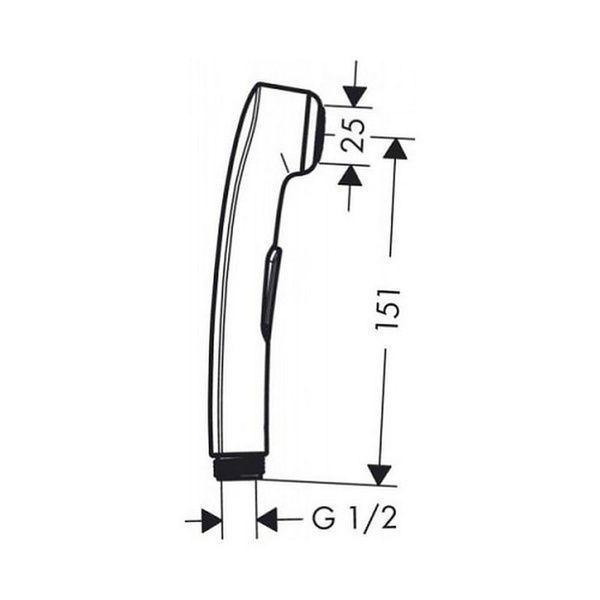 Лейка для биде HANSGROHE HANSGROHE 28338000 76190 фото