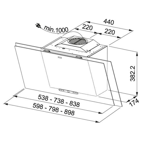 Кухонная вытяжка FRANKE MARIS 2.0 FMA 2.0 607 BK 330.0550.057, чёрный 800006643 фото
