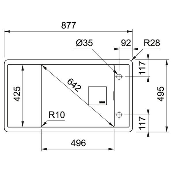 Кухонная мойка FRANKE FRESNO FSG 611 114.0652.620, черный матовый 800006893 фото
