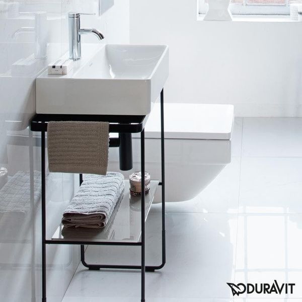 Консоль металлическая напольная DURAVIT DURASQUARE 0031034600, черный 800006243 фото