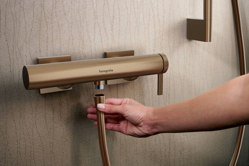 Змішувач для душу HANSGROHE TECTURIS E 73620140, бронза сатин 96962 фото