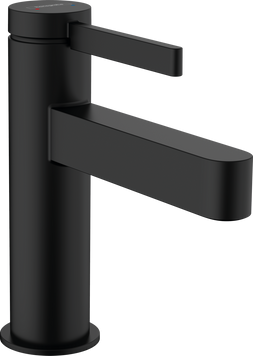 Смеситель для раковины со сливным гарнитуром HANSGROHE FINORIS 76010670, черный матовый 87955 фото