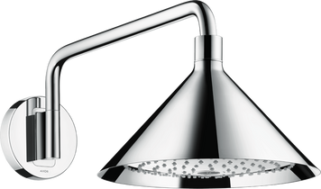 Верхний душ 240 2jet AXOR SHOWERS FRONT 26021000, с держателем 41132 фото