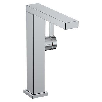 Змішувач для умивальника 210 одноважiльний з поворотним виливом CoolStart push-open HANSGROHE TECTURIS E73060000, хром 92493 фото