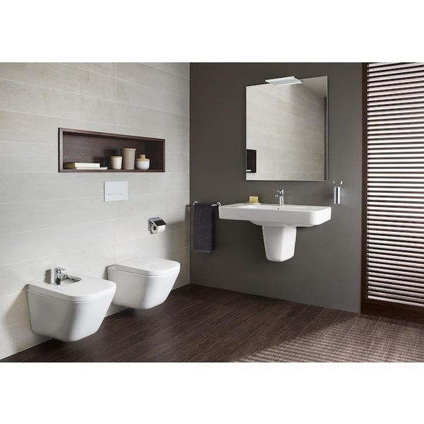 Біде підвісне ROCA GAP AA357476000+41755000 комплект з гачком HANSGROHE 60506 фото