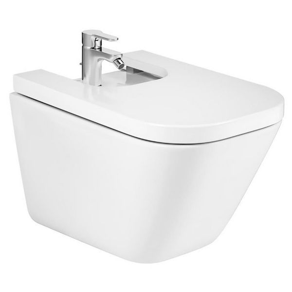 Біде підвісне ROCA GAP AA357476000+41755000 комплект з гачком HANSGROHE 60506 фото