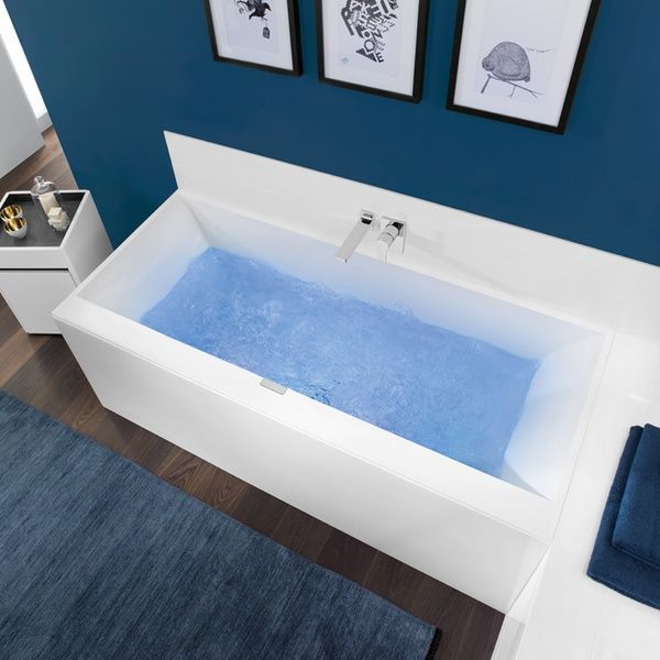 Ванна квариловая VILLEROY & BOCH SQUARO EDGE 12 UBQ170SQE2DV-01, 170x75, белый 44403 фото