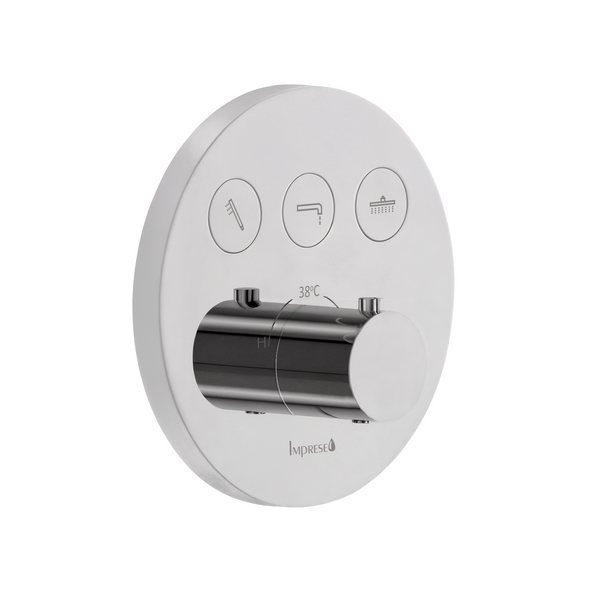 Душова система з термостатом прихованого монтажу 3 функції IMPRESE KUCERA t04803401SBC 97015 фото
