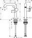 Змішувач для умивальника HANSGROHE TECTURIS 73340140, бронзовий 93151 фото 3