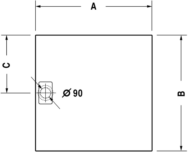 Поддон для душа DURAVIT STONETTO 720146380000000, 900х900 мм 800006094 фото