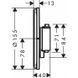 Термостат для душу HANSGROHE SHOWERSELECT COMFORT S 15554340, чорний матовий хром 800004504 фото 2