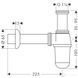 Сифон для умивальника HANSGROHE HANSGROHE 52053000 13112 фото 2