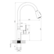 Смеситель для кухни с выдвижным изливом IMPRESE SLANICE f03412401SB, хром 95502 фото 2