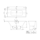 Ванна квариловая VILLEROY & BOCH SUBWAY 3.0 UBQ180SBW2DV-01, 180x80 см, белый 86536 фото 2