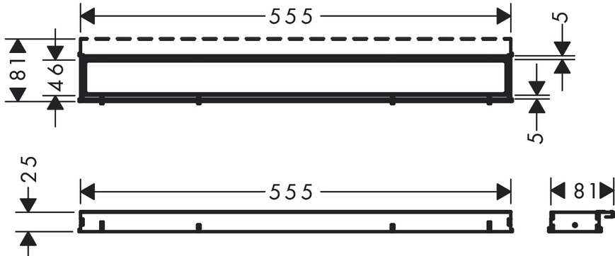 Решетка душевого трапа HANSGROHE RAINDRAIN MATCH 56036000 800004354 фото