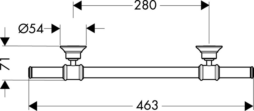 Поручень AXOR MONTREUX 42030340, чорний 800004933 фото