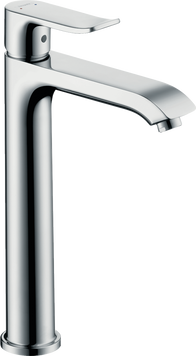 Смеситель для раковины со средним изливом и сливным гарнитуром с HANSGROHE METRIS 31183000 25267 фото