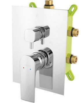 Смеситель скрытого монтажа FERRO ALGEO BAQ7P3BOX, SQUARE, хром 80000002529 фото