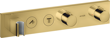 Модуль термостата AXOR SHOWER SOLUTIONS 18355990, Select 460/90, для 2 потребителей, скрытого монтажа, золото 800005534 фото