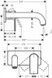 Смеситель для умывальника однорычажный настенный HANSGROHE VERNIS SHAPE 71578670, чёрный матовый 82903 фото 2