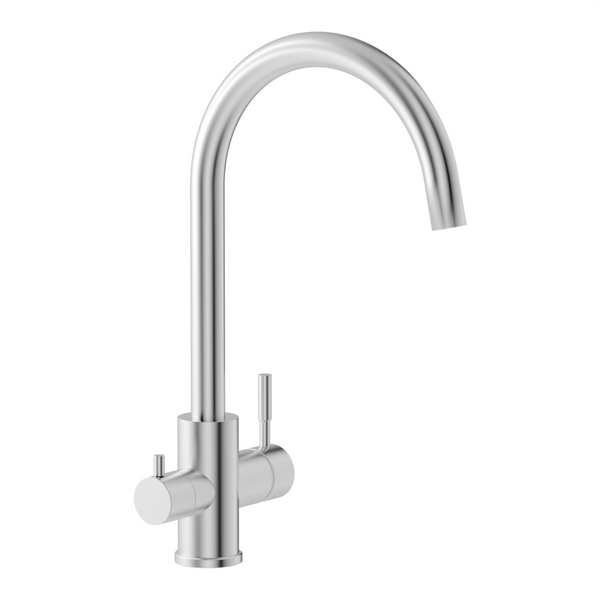 Смеситель для кухни с подключением к фильтру IMPRESE ARGO-S f03409016FS, сталь 95503 фото