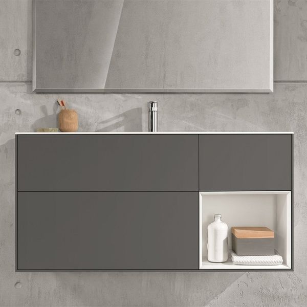 Тумба под раковину VILLEROY & BOCH FINION G040HFPD, черный 800005604 фото