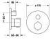 Термостат для душа скрытого монтажа DURAVIT C.1 C14200016046, черный матовый 800006145 фото 2
