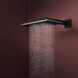 Лейка верхнього душу з кронштейном, 2 режими HANSGROHE RAINDANCE ALIVE 24550670, чорний матовий 100486 фото 3