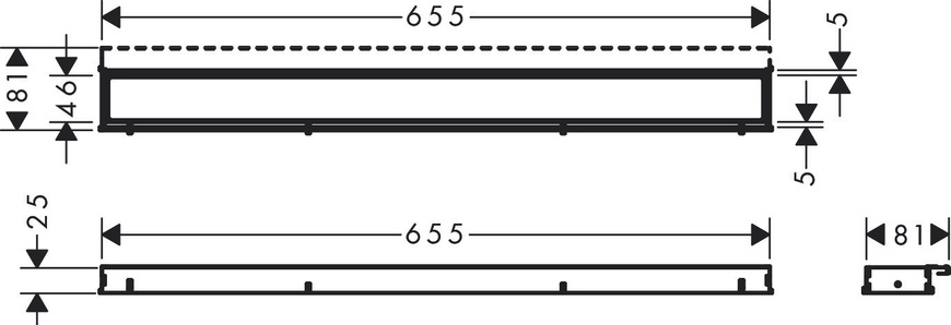 Решетка душевого трапа HANSGROHE RAINDRAIN MATCH 56037000 800004355 фото