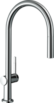 Смеситель для кухонной мойки с выдвижным душем HANSGROHE TALIS M54 72802000 87942 фото