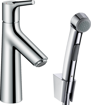Смеситель со сливным клапаном для раковины с гигиеническим душем HANSGROHE TALIS SELECT S 72290000 55655 фото