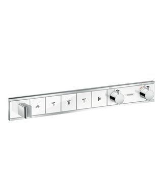 Термостат для 5 потребителей HANSGROHE RAINSELECT 15358400, хром с белым 63717 фото